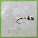 Barbless Tungsten Perdigon Flash - Silver Jig