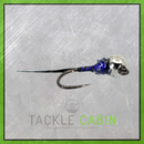 Barbless Tungsten Perdigon UV - Black Jig