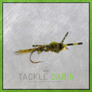 Gold Ribbed Hare's Ear (Rubber Legs) - Olive