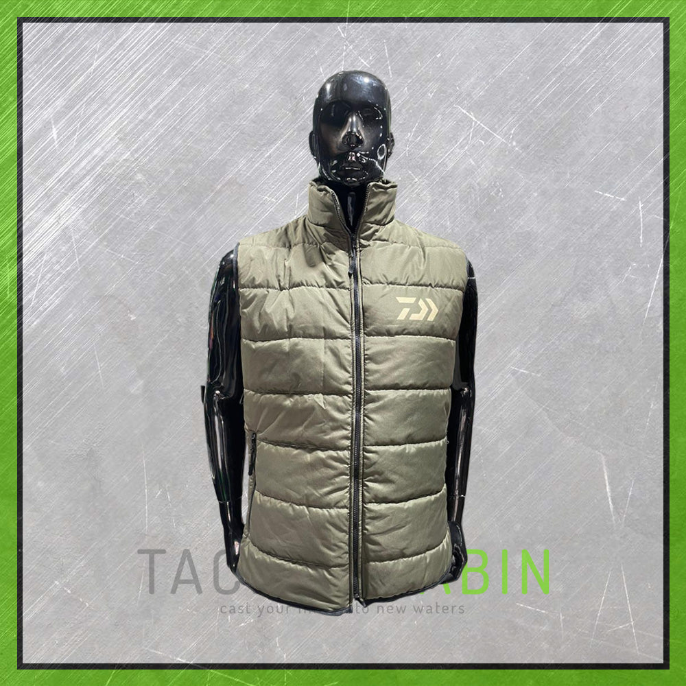 Olive Puffer Jacket Sleeveless