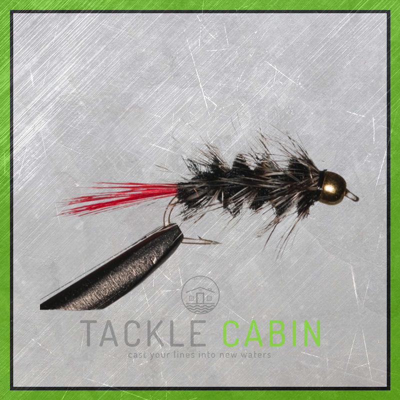 Woolly Worm Red Tail - Black